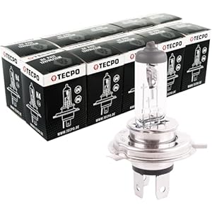 Tecpo 10x H4 Autolampe Glühlampe Set