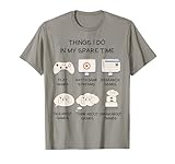Funny Gaming Shirt For Teen Boys Men In My Spare Time Gamer T-Shirt