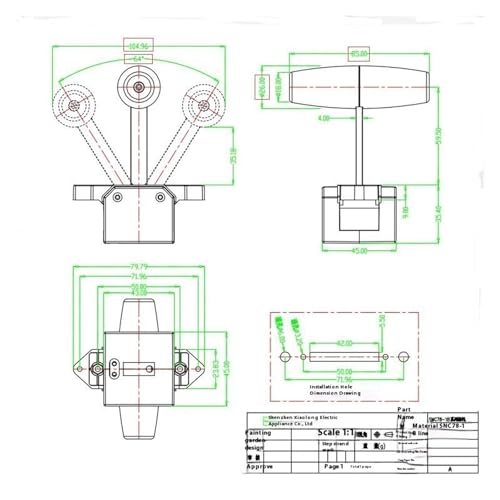 Bascule industrielle de Hall SMC78D contre l'usure des commandes USB en T - 6