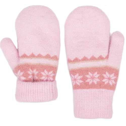 Winter Baby-Girls Knit Ski-Gloves Toddler Warm Mittens Warm Thick Mitt Infant fit for 2-5Years4