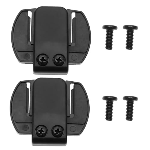 LT Easiyl 2 Stück Motorradhelm Bluetooth Headset Gegensprechanlage Halterung Bluetooth Gegensprechanlage Host-Halterung Montageclip Kompatibel mit V6 V4 Serie Motorrad Gegensprechanlage