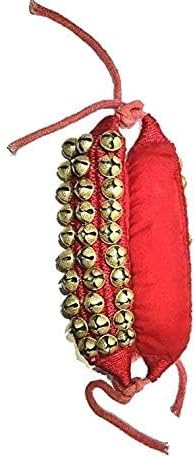 UAPAN MetalCraft Ghungroo Red Pad 3 Line,Red Pad Ghungroo 3 Line