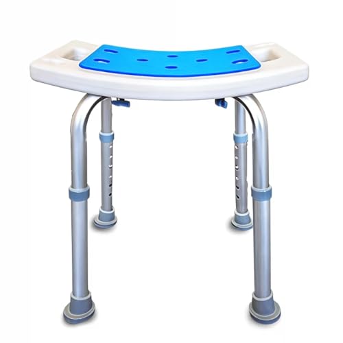 Jeavdarn シャワーチェア 6段階高さ調節 風呂 椅子 立ち上がり補助 転倒防止 滑り止めゴム脚 耐荷重150kg (座高:36~49cm)