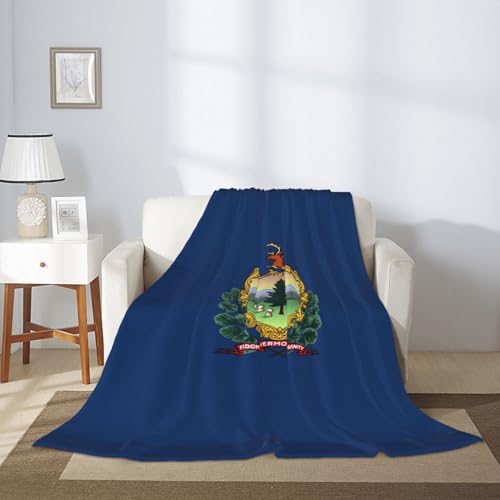 Couverture flanelle Vermont imprimée plaid doux pour lit et canapé - 7