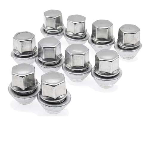 Pernos de rueda M12x1.5 de 19mm juego de 10 tuercas de alta resistencia para cubo de coche 5