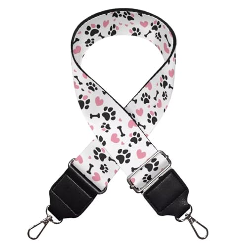 Image of Coldinair Dog Paw Bag Handle Strap Replacement Heart Love Bag Strap for Women Men Luggage Strap Suitcases Luggage Carrying Bag