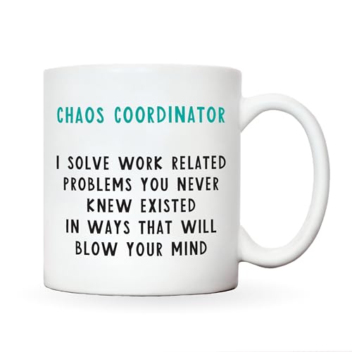 Funny gifts for work colleague gifts for women or men, funny mugs for women, novelty mug silly gifts, work bestie gifts, funny leaving gifts (Chaos Coordinator) Funny gifts for work colleague gifts for women or men, funny mugs for women, novelty mug silly gifts, work bestie gifts, funny leaving gifts (Chaos Coordinator)