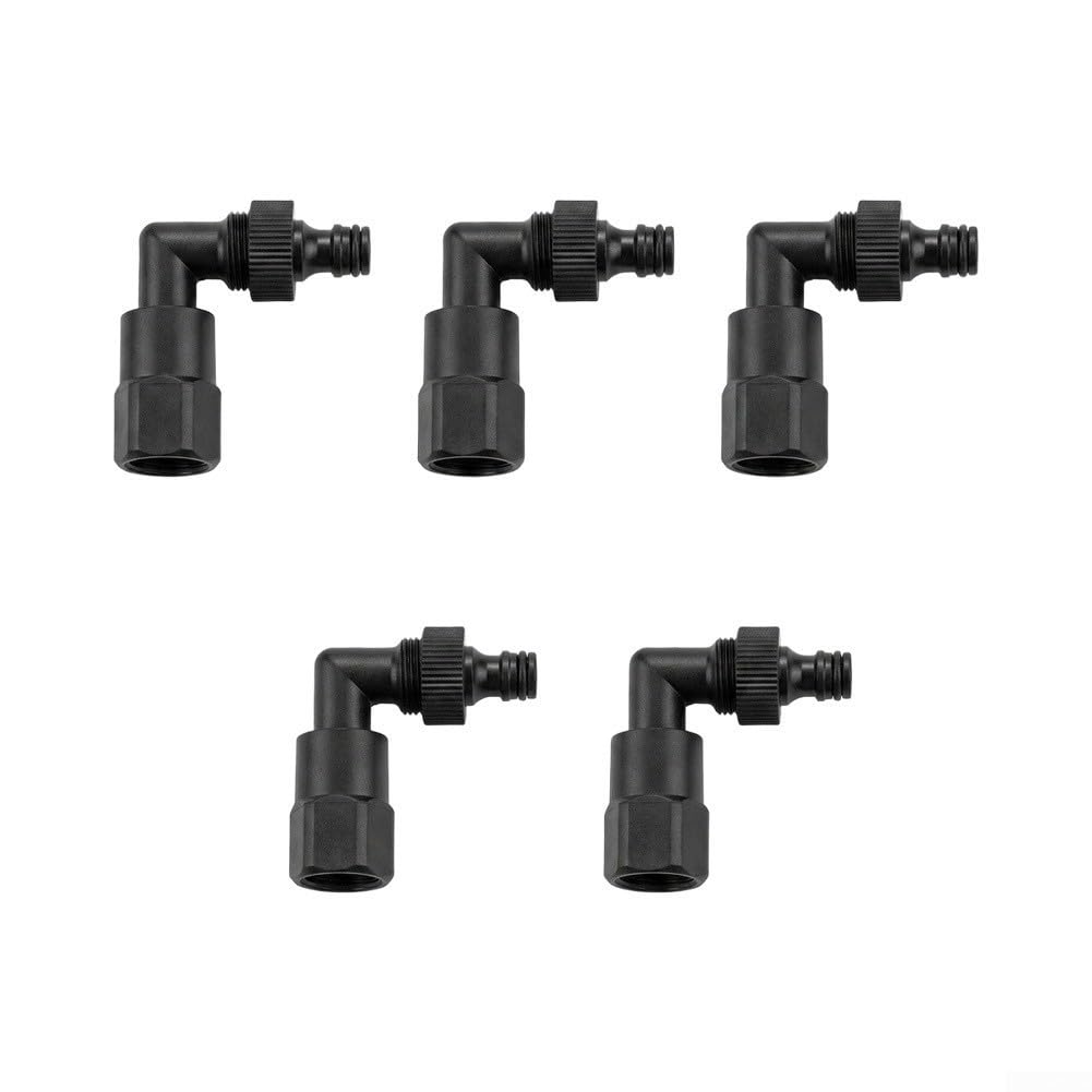 Conector Codo Manguera Jardín ABS 6cm Sin Herramientas(suit)