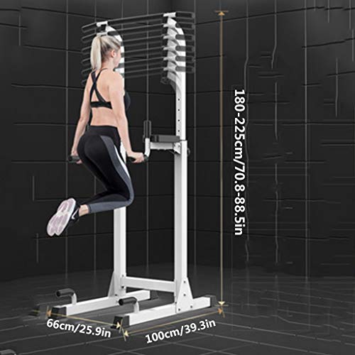 YOT-Pull-Up-Bar-Power-Tower-with-Elbow-Support-Dip-Stand-Station-for-Home-Gym-Strength-Training-Workout-Equipment-176LB-Max-Capacity