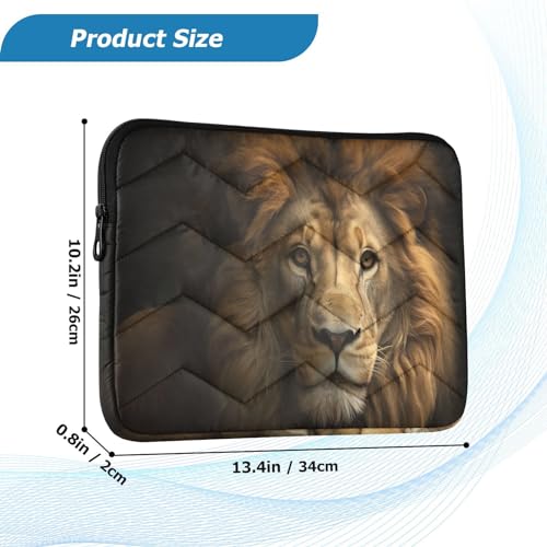 Funda para Laptop 13-14 Pulgadas Diseño León Impermeable miniatura 3