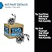 TRQ 2 Piece Front Wheel Bearing & Hub Assembly Set 4WD Compatible with 2002-2006 Cadillac Escalade 2003-2006 ESV EXT Chevrolet Avalanche 1500 2003-2014 Express 2003-2005