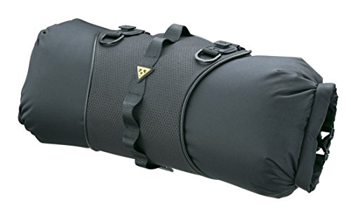 Topeak FrontLoader Handlebar Bag – 8L Waterproof Bikepacking Bag for Camping and Travel, Black