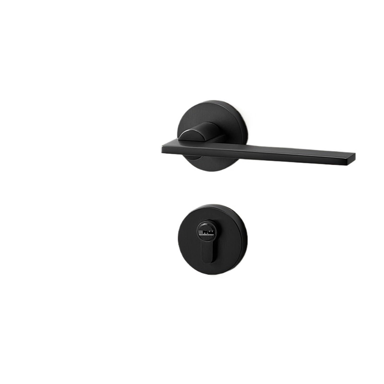 Aepqbgqj One Color Black Zinc Alloy Minimalist Magnetic Silent Split Lock Bedroom