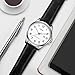 Kakabi Watch for Men, Fashion Minimalist Ultra Thin Wrist Watch Waterproof Quartz Analog Date with Leather Strap