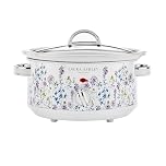 Laura Ashley Slow Cookers 3.5 Litres. Large Capacity Slow Cooker for 4 to 5 People. Energy Efficient Slow-Cooker with 3 Heat Settings. Detachable Ceramic Pot with Tempered Glass Lid - Wild Meadow
