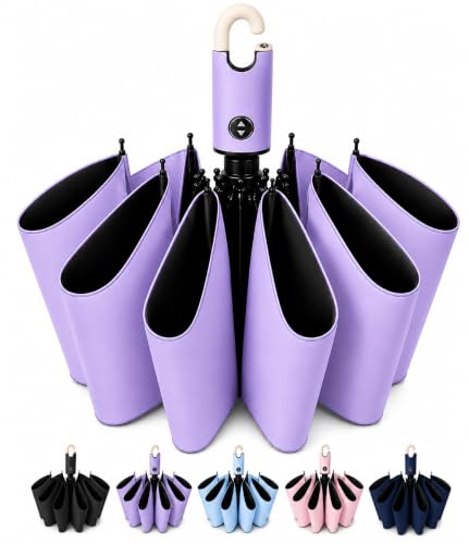 Image of Umbrella for Women | Umbrellas for Men | UV Coated 3 Fold Umbrella for Rain with Auto Open and Close Small Folding Travel-Foldable Windshield
