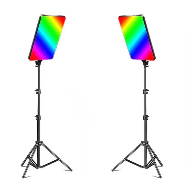 Image of GiftMax PM-48 19 inch RGB LED Video Soft Light Panel, 40W for Studio Photography | Video Recording | Conference | YouTube,2700K-5700K CRI95+ | with Remote Control