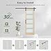 ROYMELO 32x84 inch Glass Sliding Barn Door Slab with 5.5ft Hardware Kit Included, 5-Panel Frosted Glass, Spruce Wood Support DIY Dyeing, Easy Assembly