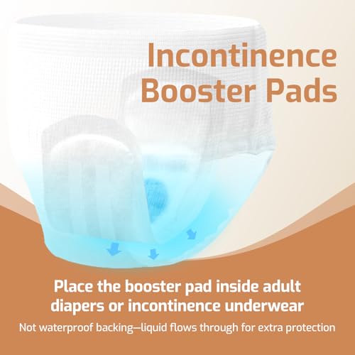 Image of SUNKISS Trustplus Super Soft Incontinence Booster Pads 14 inch for Women and Men, Extra Absorbency for Adult Incontinence Underwear and Diapers, Odor Control, 30 Count (Pack of 2)