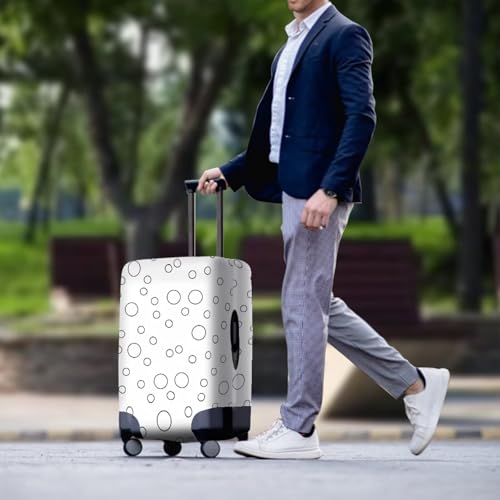 Color Your Own Polka Dot Luggage Cover Protector with Zipper Coloring Personalized Arts and Crafts Luggage Covers Gifts for Women Girls3