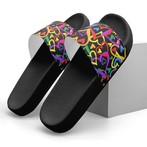 Camo Pride Design Slippers Sandals for Women Men Casual Athletic Sandals Pool Shower Indoor Outdoor Slide Slippers3