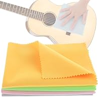 【High Quality Materials】This guitar cloth is made of high-quality microfiber flannel material, containing millions of microfibers, which can effectively absorb and remove dirt, dust and fingerprints. Compared with traditional cotton cloth, it can pro...