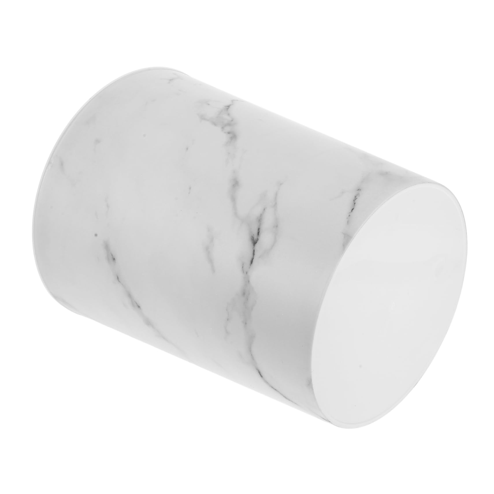 Poubelle plastique Alipis blanche petit format avec anneau - 8