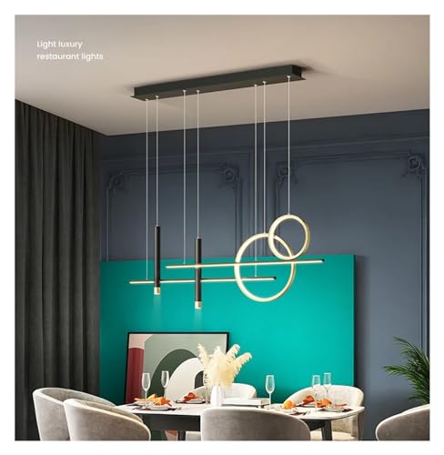 Pendentif suspendu LED moderne en aluminium brossé pour bar intérieur