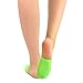 Fashion Liner Half Socks for Women Seamless Nylon Toe Topper Non-Slip 5-Pair (Women-5Pair, Neon)