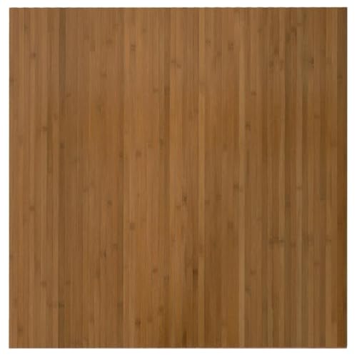 Tapis antidérapant naturel en bambou marron pour entrée - 2
