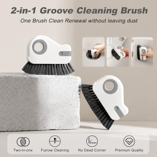 Image of Zapsol 2-in-1 Window Track Cleaning Brush, Pack of 3