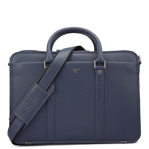 Image of Da Milano Leather Laptop Bag for Men & Women - Fits Up To 15 inch Laptop (1986A)