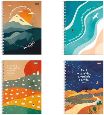 Foroni Caderno Universitário Grace, 80 Folhas, Capa Dura Laminada...