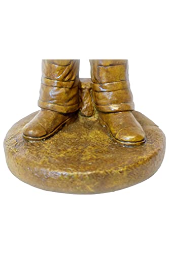 Estatua decorativa de bombero de piedra 25 in miniatura 5