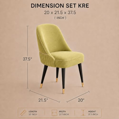 Image of WOODEN SPACE 4 Seater Wooden Dining Table Set | Urban Marble Top Dining Table with Chairs for Dining Room & Kitchen (Modern Grand Aura Light Green) (42 x 42 x 30 inch)