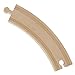 Wooden Train Track 52 Piece Set-18 Feet Of Track Expansion - 5 Distinct Pieces - 100% Compatible with All Major Brands Including Thomas Wooden Railway System: Screen Free Christmas Gift For Toddlers