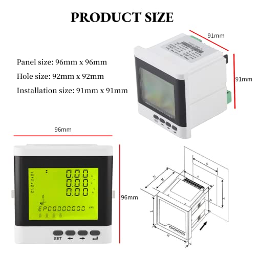 Multimetro Digitale, Voltmetro Amperometro LED
