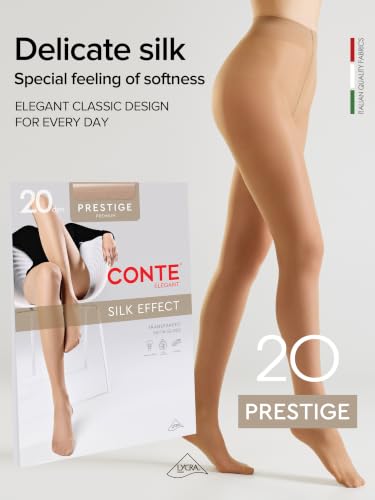 Image of Conte Classic Sheer to Waist Silky Pantyhose Prestige 20 Den