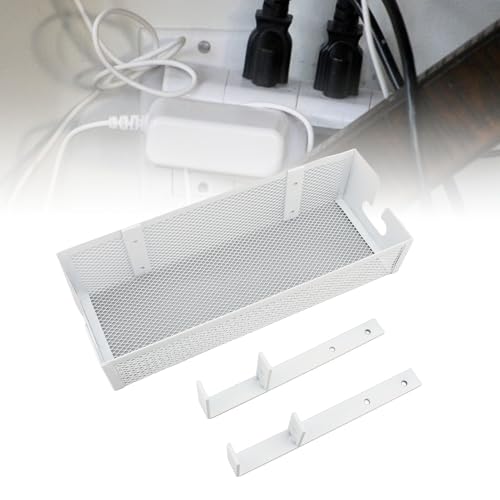 Yosoo Cable Tray Under Desk, Organizador de Cables Bajo Escritorio con Abrazadera para Oficina y Hogar miniatura 6
