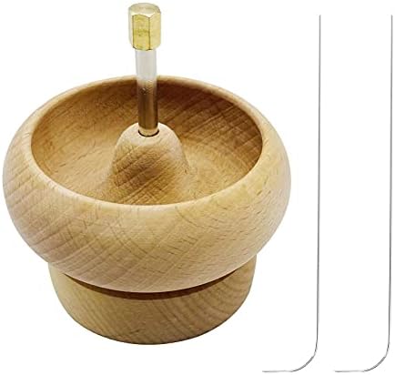 Wooden Bead Spinner Bowl bead with Beading for Stringing Quickly crafts DIY Spinnings Bracelet Necklace Jewelry Making Tool