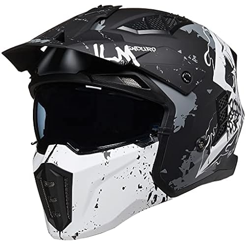 ILM Open Face Motorcycle 3/4 Half Helmet Adult Full face Retro Helmet Z302