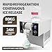 Generic 176Lbs/24H Countertop Snowflake Ice Maker, Snowflake Ice Shaver, Electric Snow Cone Machine, Adjustable Speed 110V