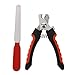 Produktbild PQZATX PQZATX (R) Edelstahl Haustier Nagelknipser Kleine Schere Trimmer - Rot & Schwarz