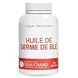 Laboratoire Beauchamp   Complément alimentaire HUILE DE GERME DE BLE   100 gélules   Maintient un taux normal de cholestérol   Développé en France