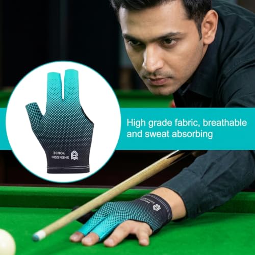 Image of PROBEROS Fingerless Billiards Glove Breathable for Cue Control