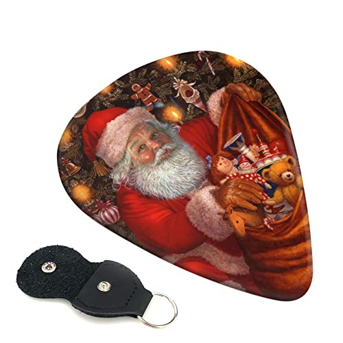 Santa’s Gift Bag Lot de 6 médiators pour guitare acoustique, guitare électrique, basse, ukulélé – fins, moyens et épais. - Les Beatles, Paul McCartney, John Lennon, RIngo Starr, George Harrison Santa's Gift Bag Lot de 6 médiators pour guitare acoustique, guitare électrique, basse, ukulélé – fins, moyens et épais.