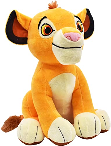 Nesloonp Le Roi Lion Peluches - 26 cm Le Roi Lion Sim-ba Peluches Animaux Mignon Assis Sim-ba Doux Peluches Poupée pour Enfants Cadeaux d'anniversaire ou Fans Collection