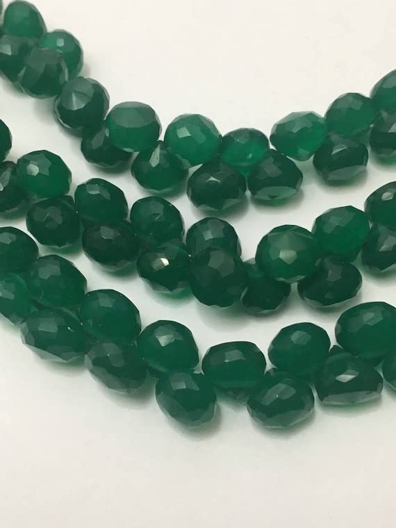 Cuentas de ónice verde LKBEADS de 8 pulgadas, ideales para diseñar joyería de autor 2