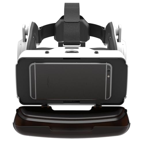 Óculos de realidade virtual: lentes HD ajustáveis com realidade virtual 3D, auriculares VR e óculos, experiência de videojogos para crianças e adultos