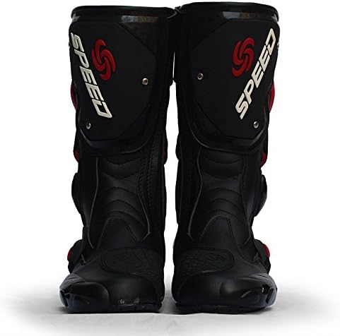 MCOSS Waterproof Motorcycle Boots for Men Dirt Bike Motocross Boots Adult Motorcycle Racing Shoes Men's Off-Road Motorcycle Boots Adult Shoes Motorcycle Bike Racing Gear Speed Boots